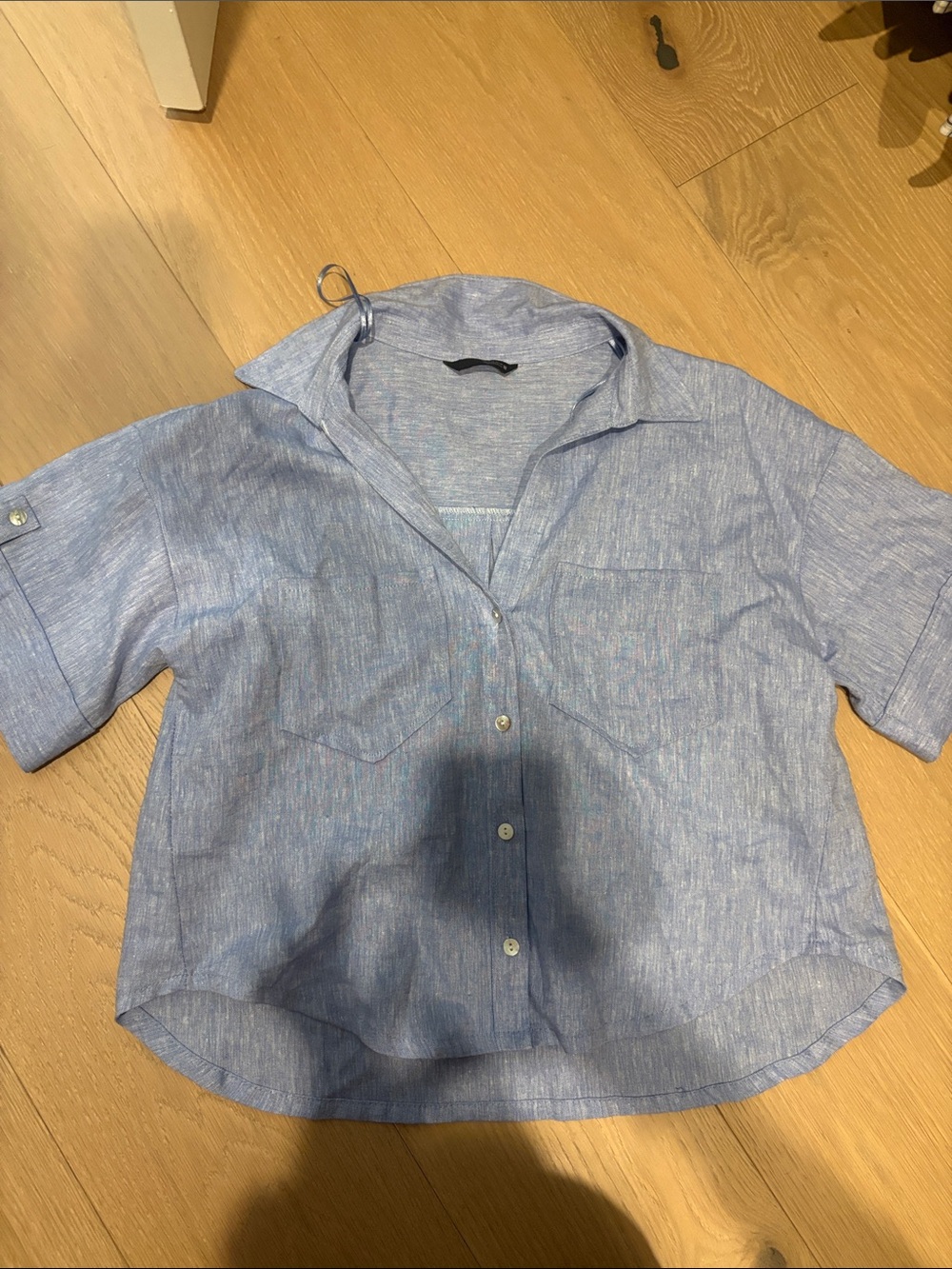 NWOT Zara denim shirt
